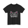Cat Mom Cat Lover Family T-Shirt - Black