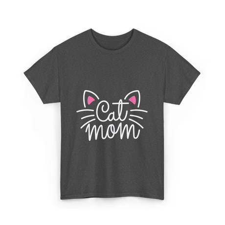 Cat Mom Cat Lover Family T-Shirt - Dark Heather