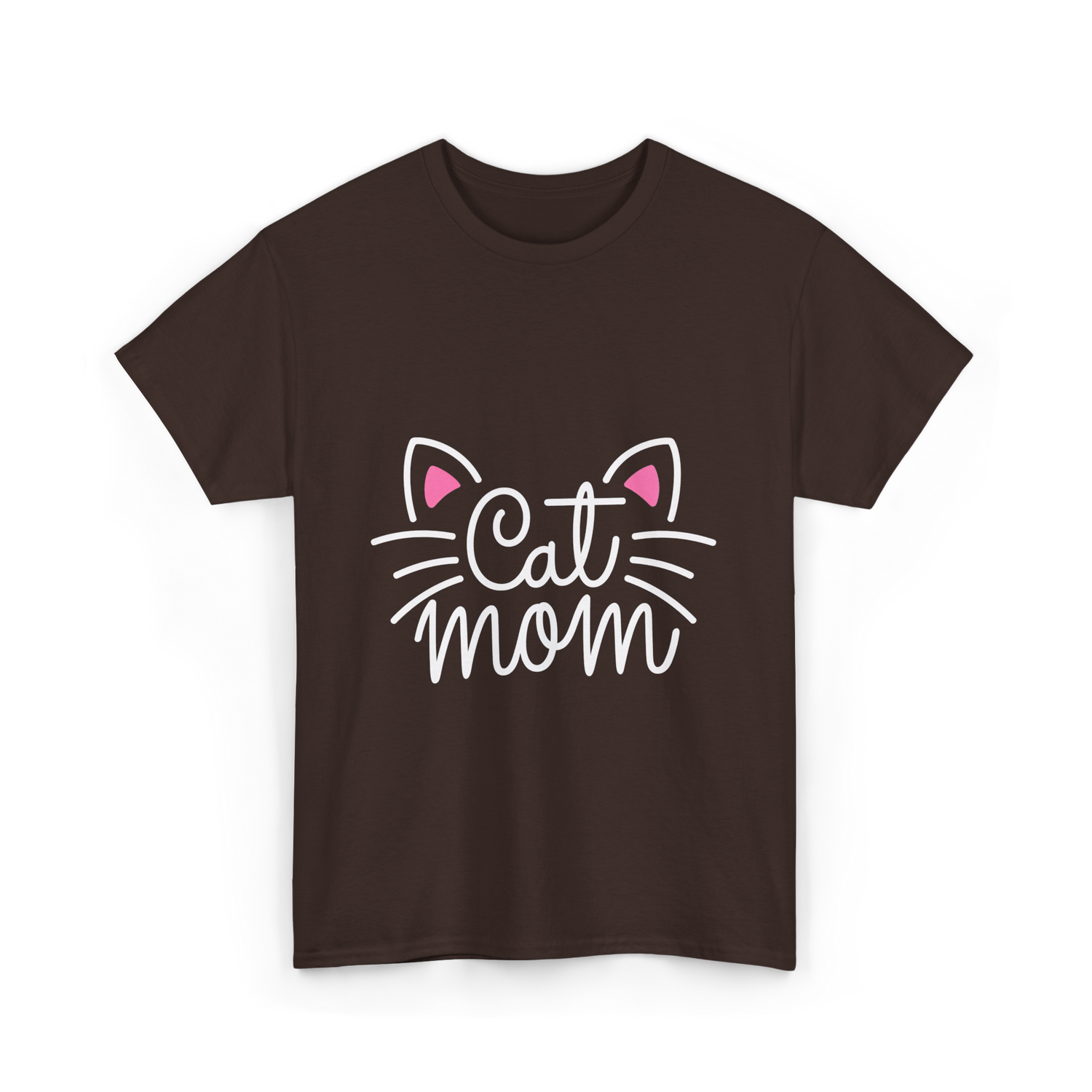 Cat Mom Cat Lover Family T-Shirt - Dark Chocolate