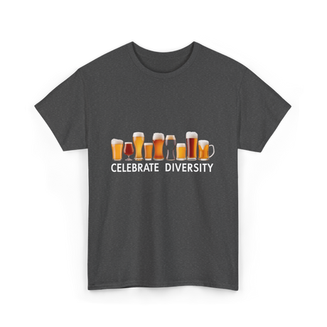 Celebrate Diversity Craft Beer T-Shirt - Dark Heather