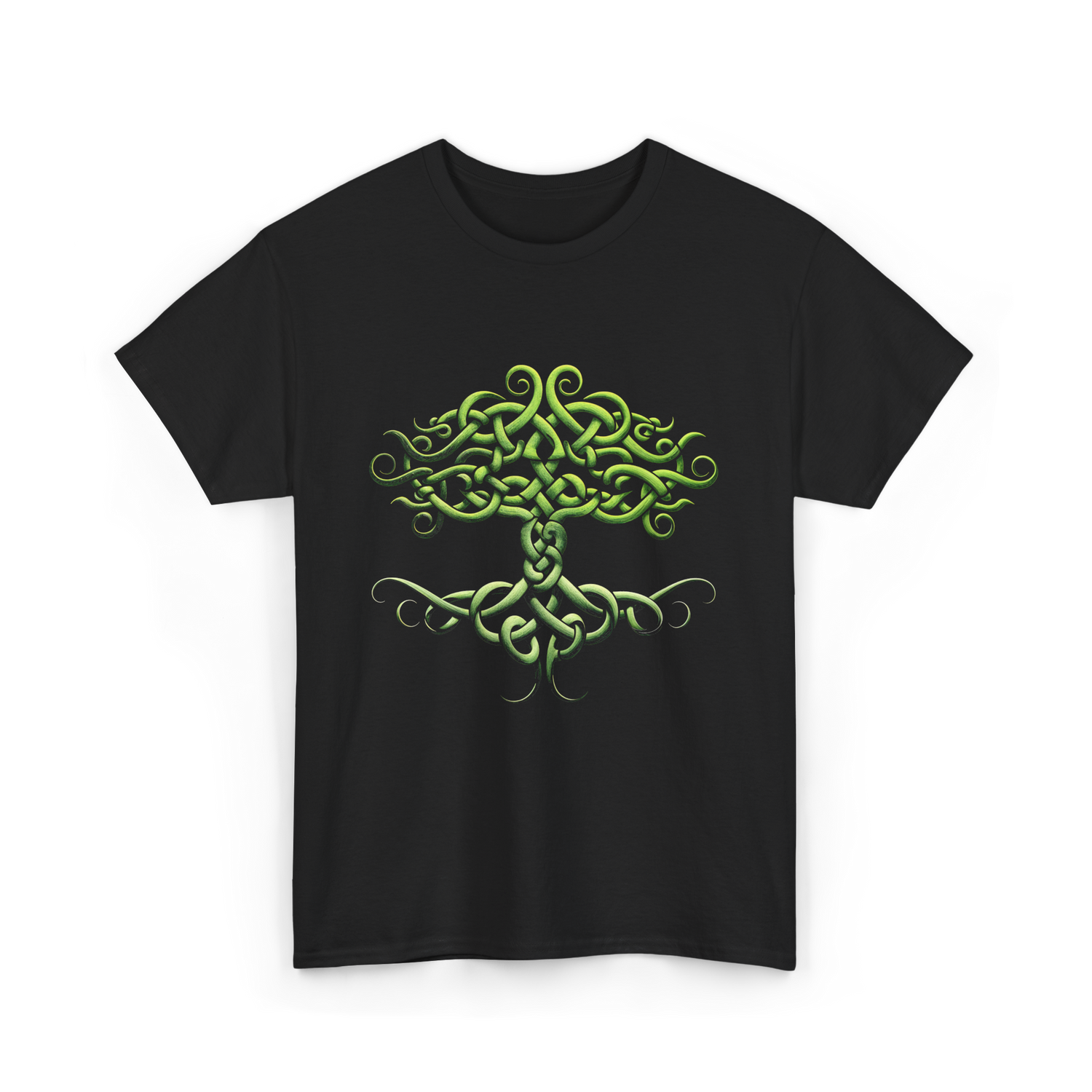 Celtic Knot Tree Celtic Symbol T-Shirt - Black
