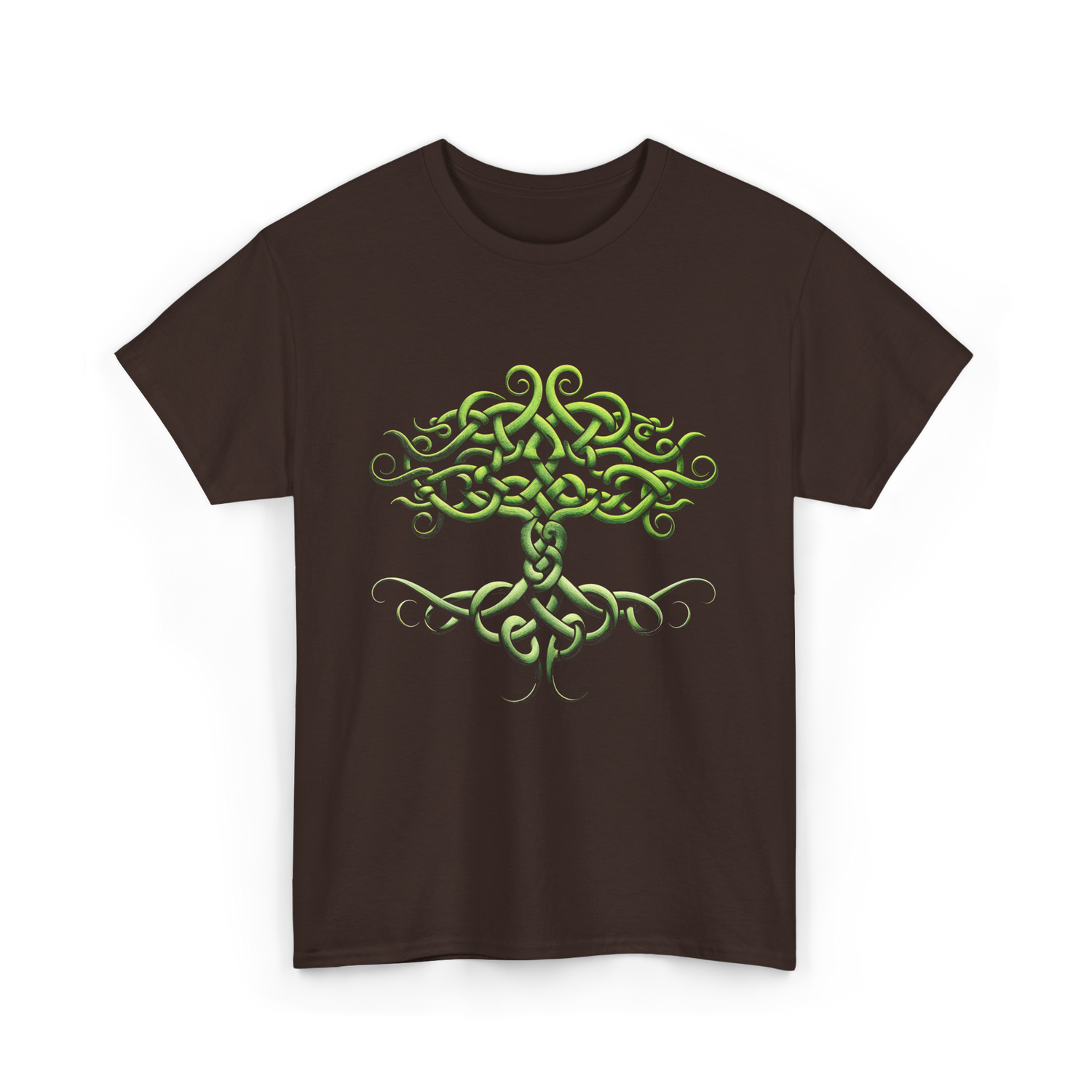 Celtic Knot Tree Celtic Symbol T-Shirt - Dark Chocolate