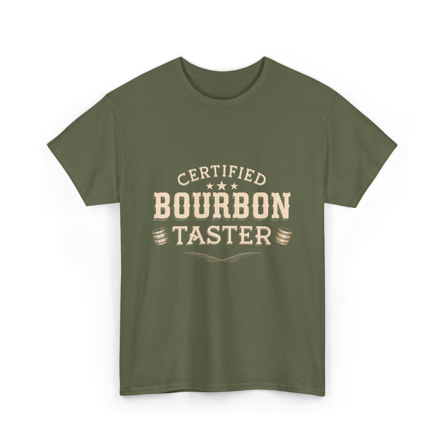 Certified Bourbon Taster Bourbon T-Shirt - Military Green