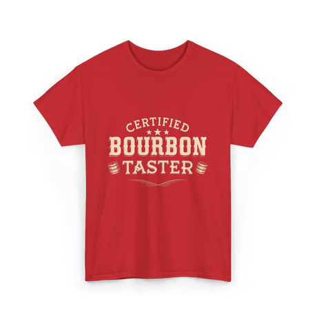 Certified Bourbon Taster Bourbon T-Shirt - Red