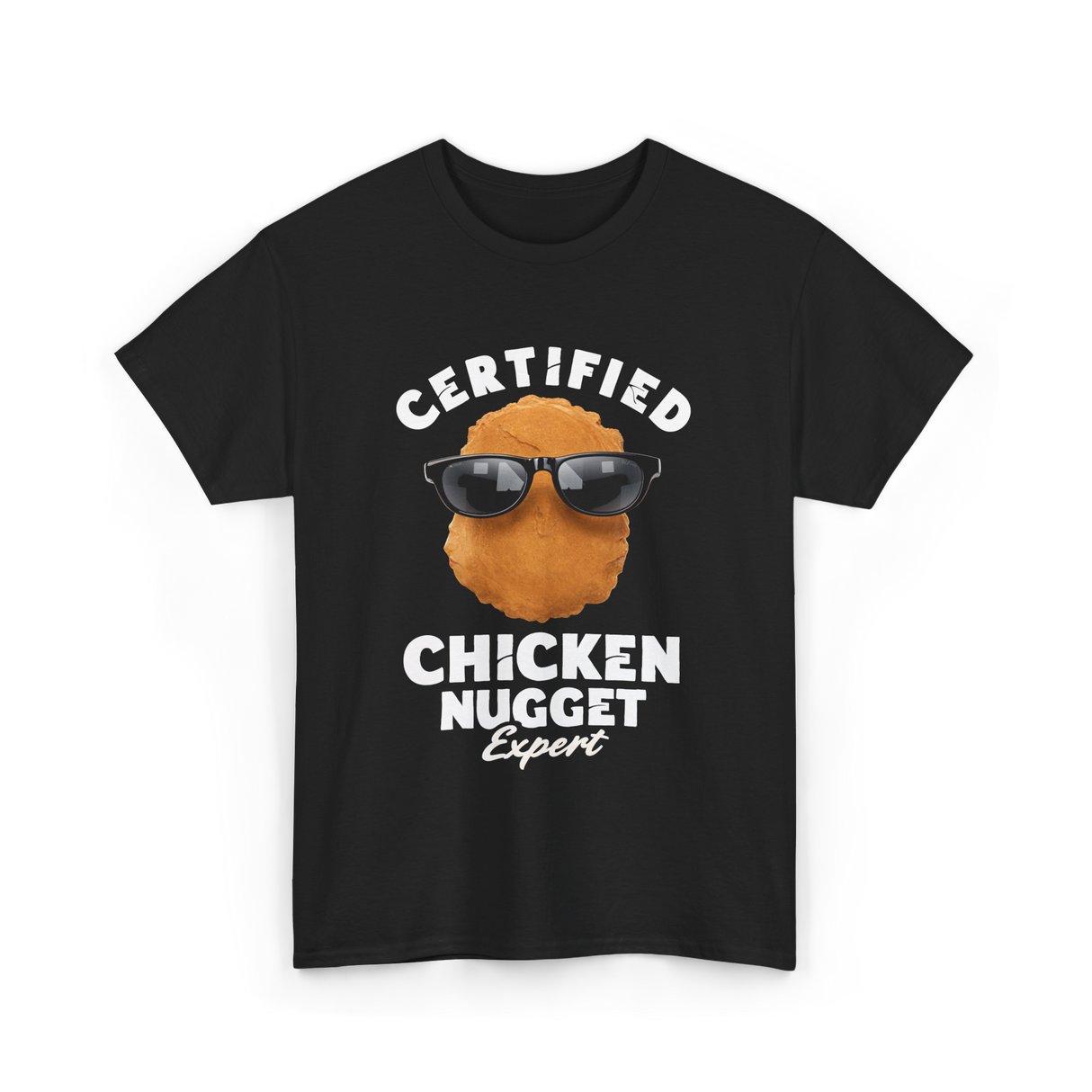 Certified Chicken Nugget Expert Chicken Nugget T-Shirt - Black