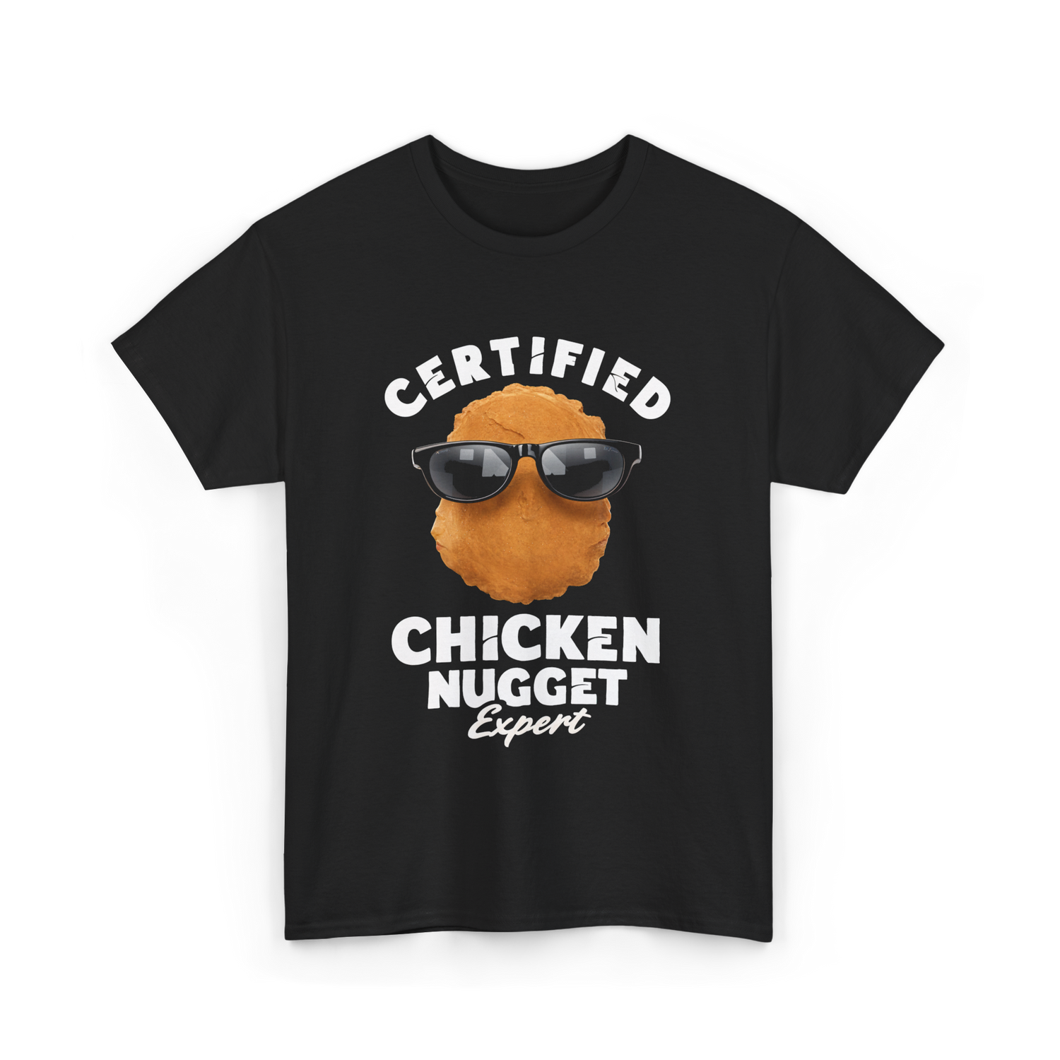 Certified Chicken Nugget Expert Chicken Nugget T-Shirt - Black