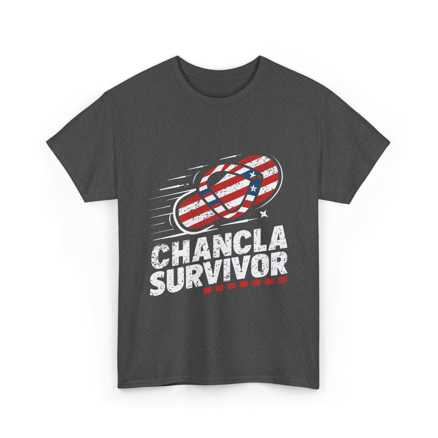 Chancla Survivor Chancla T-Shirt - Dark Heather