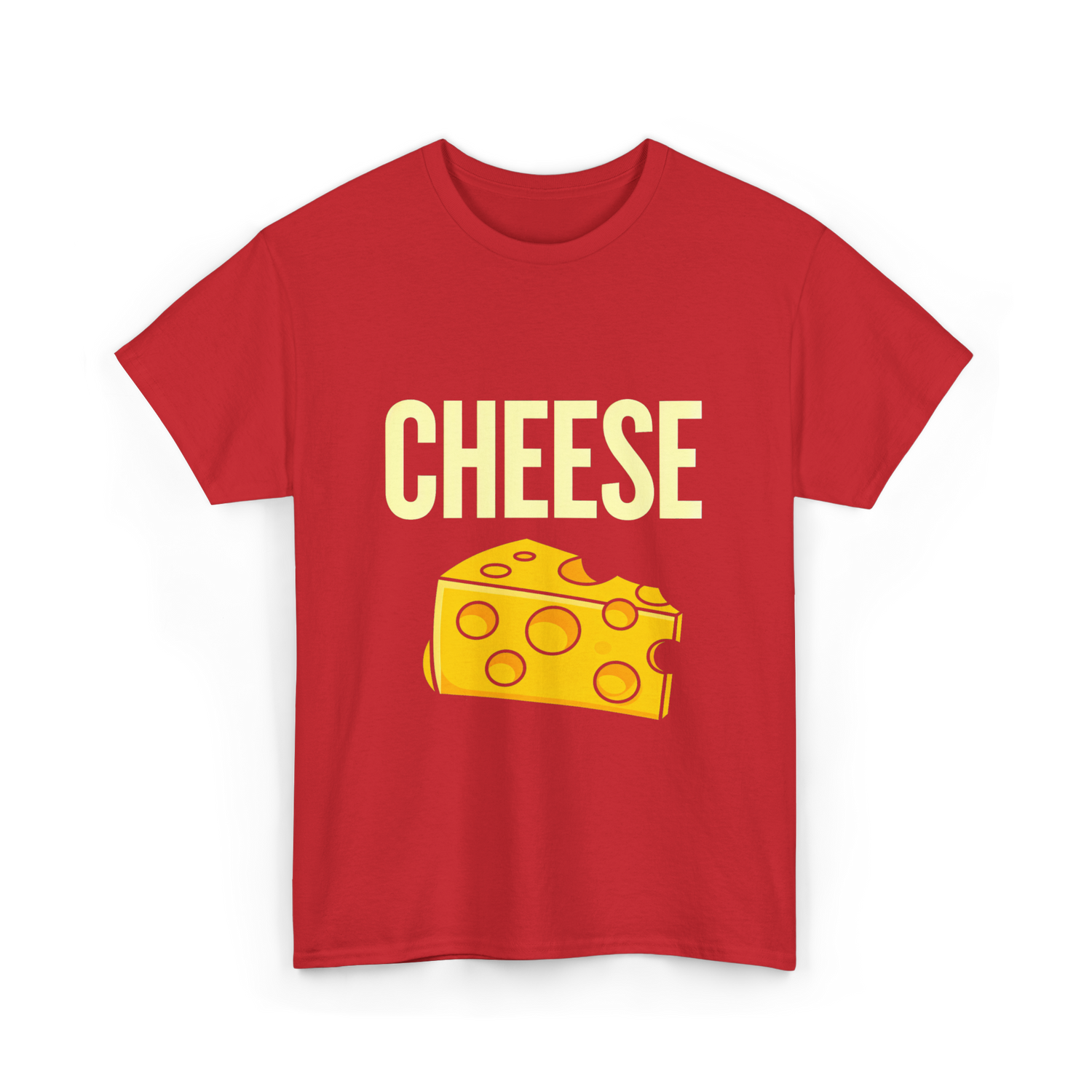 Cheese Cheese Fan T-Shirt - Red