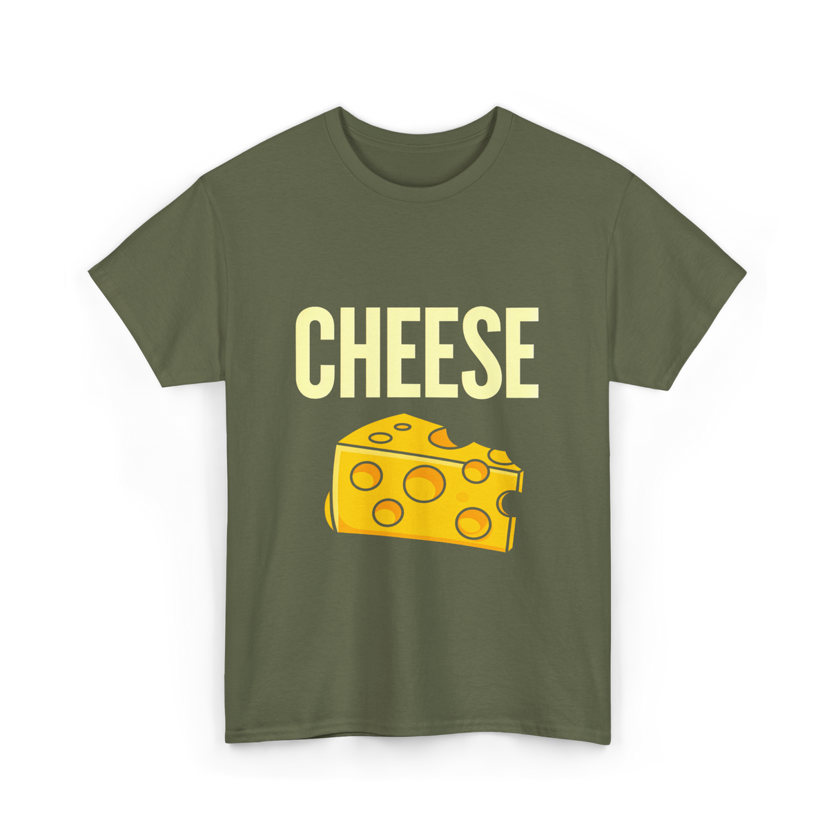 Cheese Cheese Fan T-Shirt - Military Green