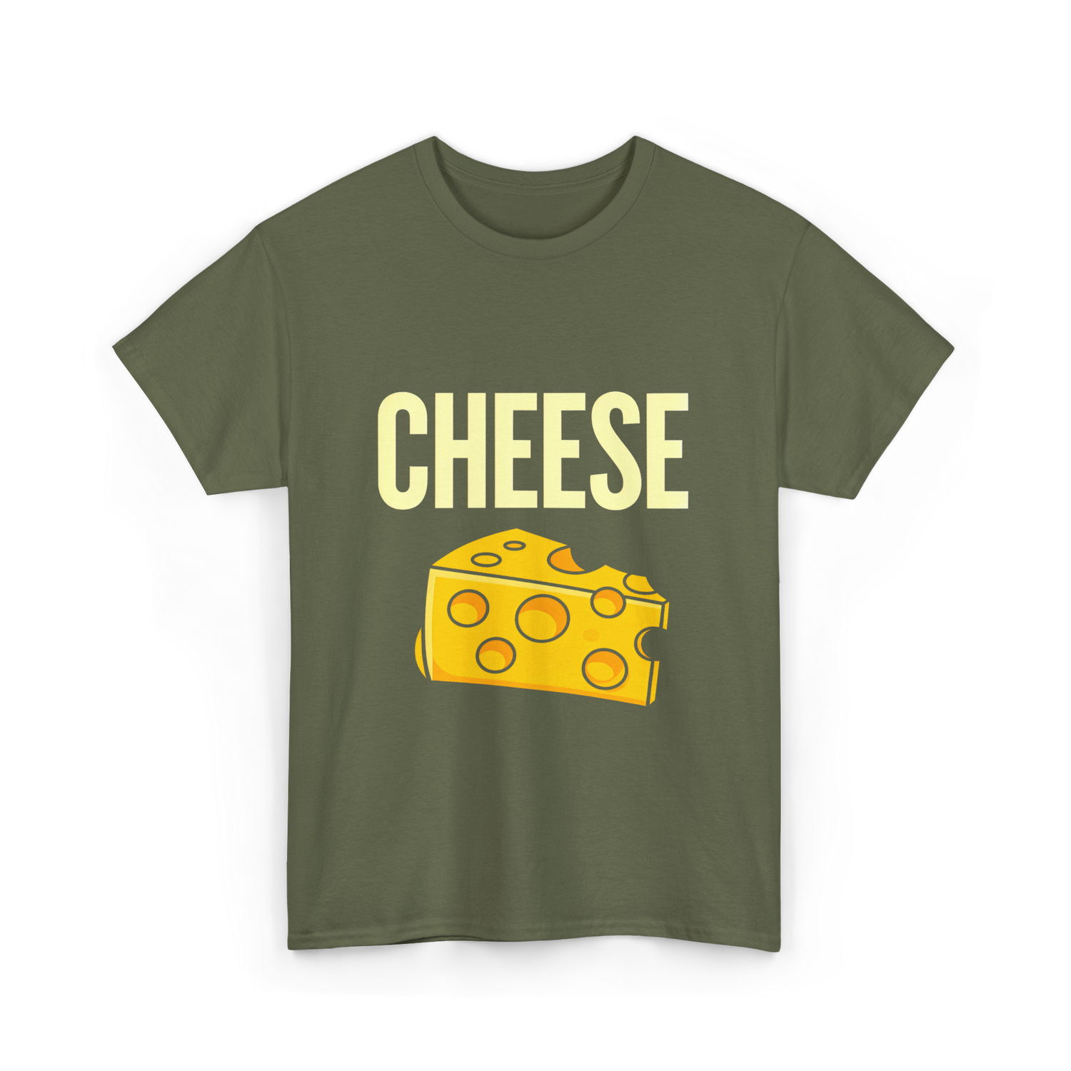 Cheese Cheese Fan T-Shirt - Military Green