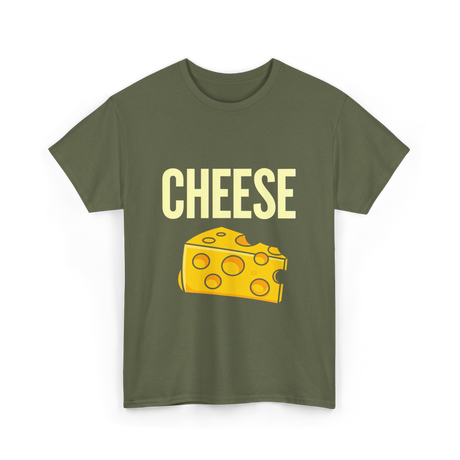 Cheese Cheese Fan T-Shirt - Military Green