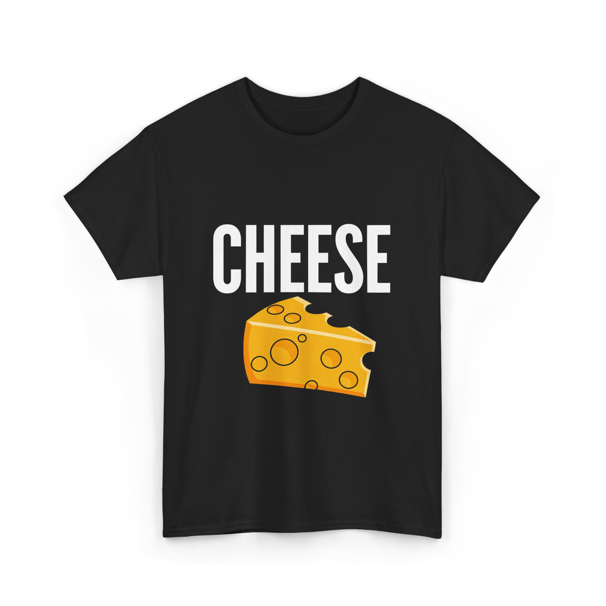 Cheese Cheese Lovers Foodies T-Shirt - Black