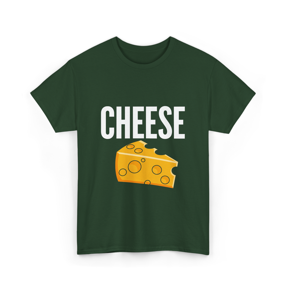 Cheese Cheese Lovers Foodies T-Shirt - Forest Green