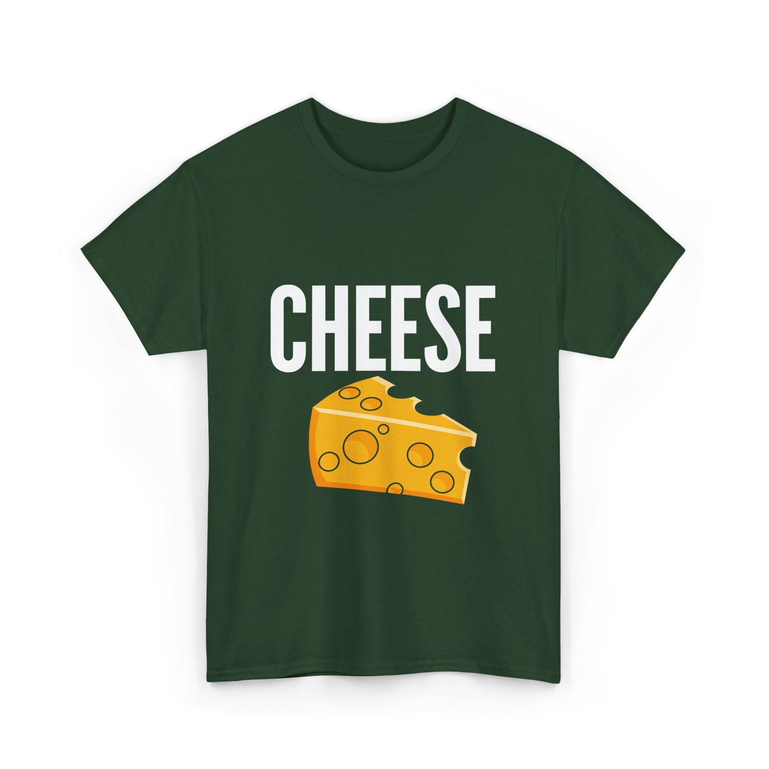 Cheese Cheese Lovers Foodies T-Shirt - Forest Green