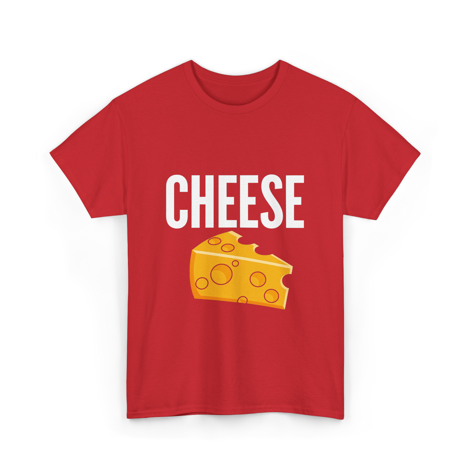 Cheese Cheese Lovers Foodies T-Shirt - Red