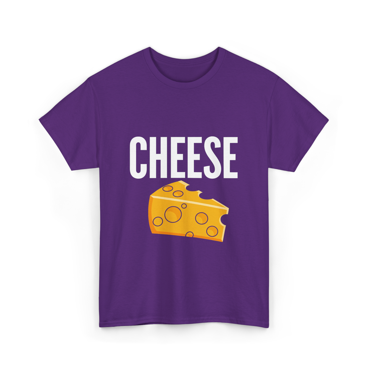 Cheese Cheese Lovers Foodies T-Shirt - Purple