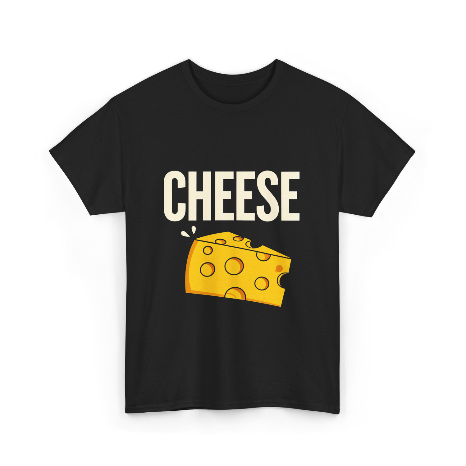 Cheese Cheese Lovers T-Shirt - Black