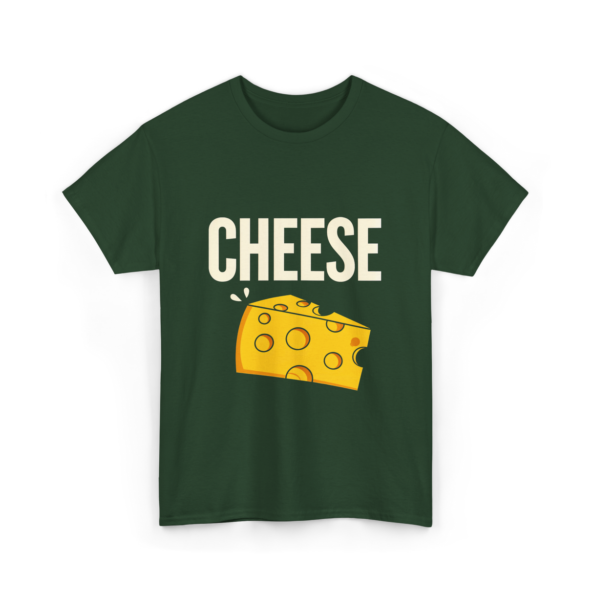 Cheese Cheese Lovers T-Shirt - Forest Green