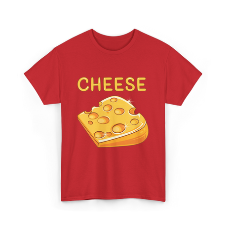 Cheese Cheese Lovers T-Shirt - Red
