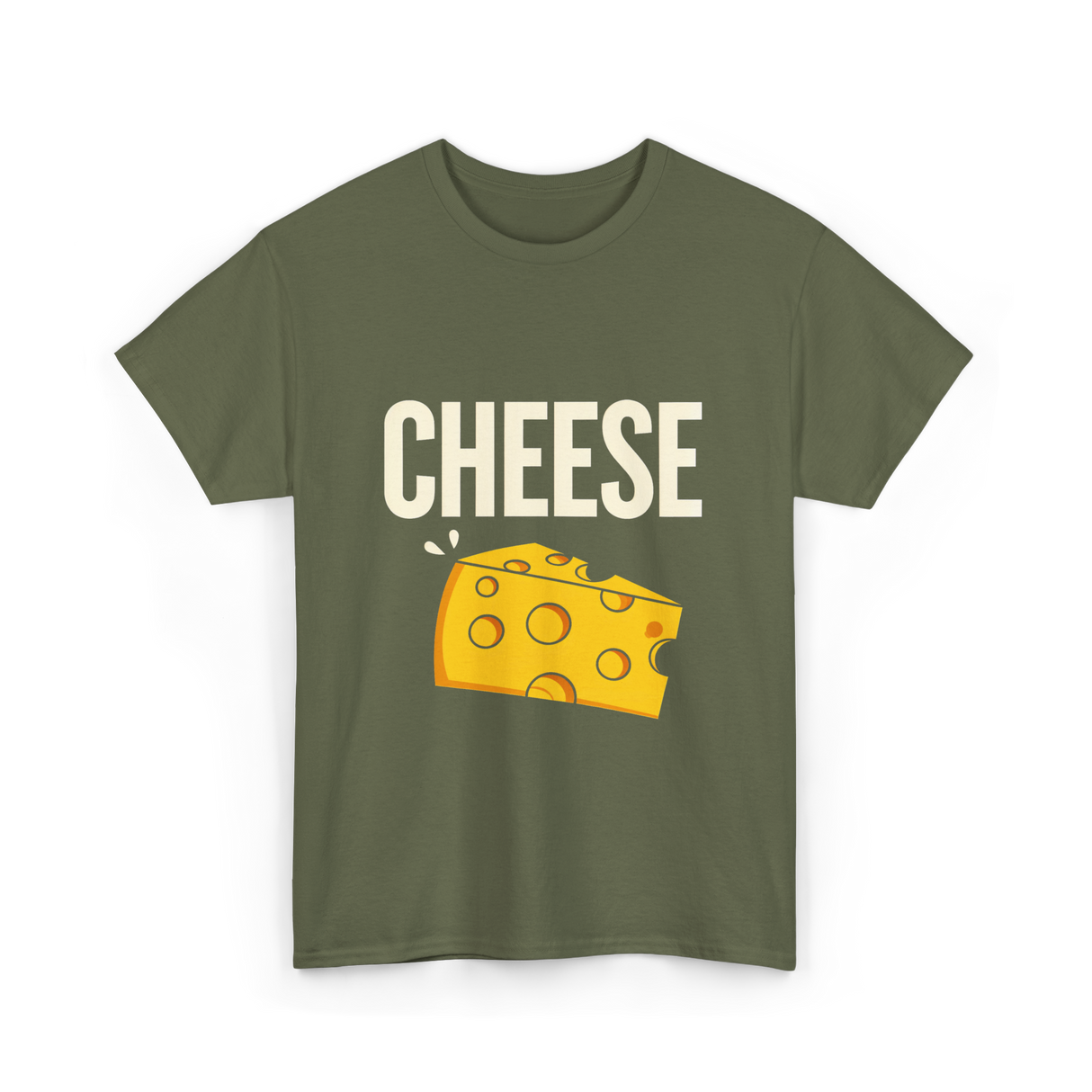 Cheese Cheese Lovers T-Shirt - Military Green