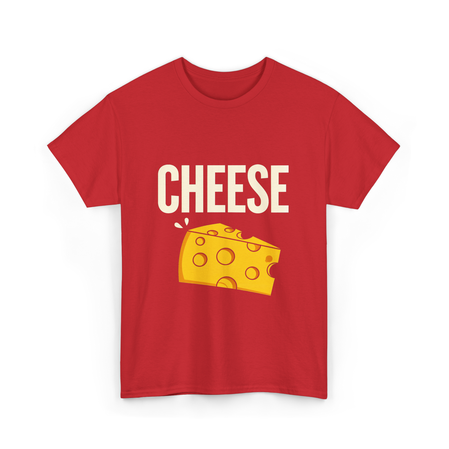 Cheese Cheese Lovers T-Shirt - Red