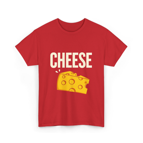 Cheese Cheese Lovers T-Shirt - Red