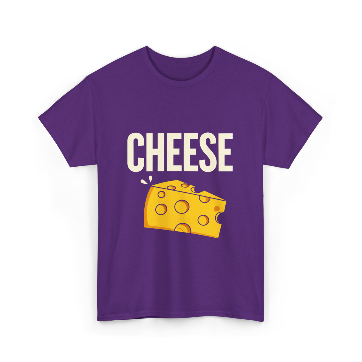 Cheese Cheese Lovers T-Shirt - Purple