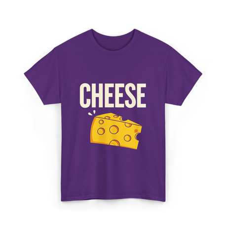 Cheese Cheese Lovers T-Shirt - Purple