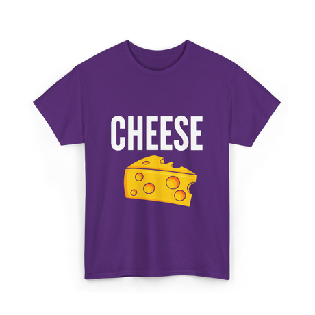 Cheese Cheeseheads Cheese Lovers T-Shirt - Purple