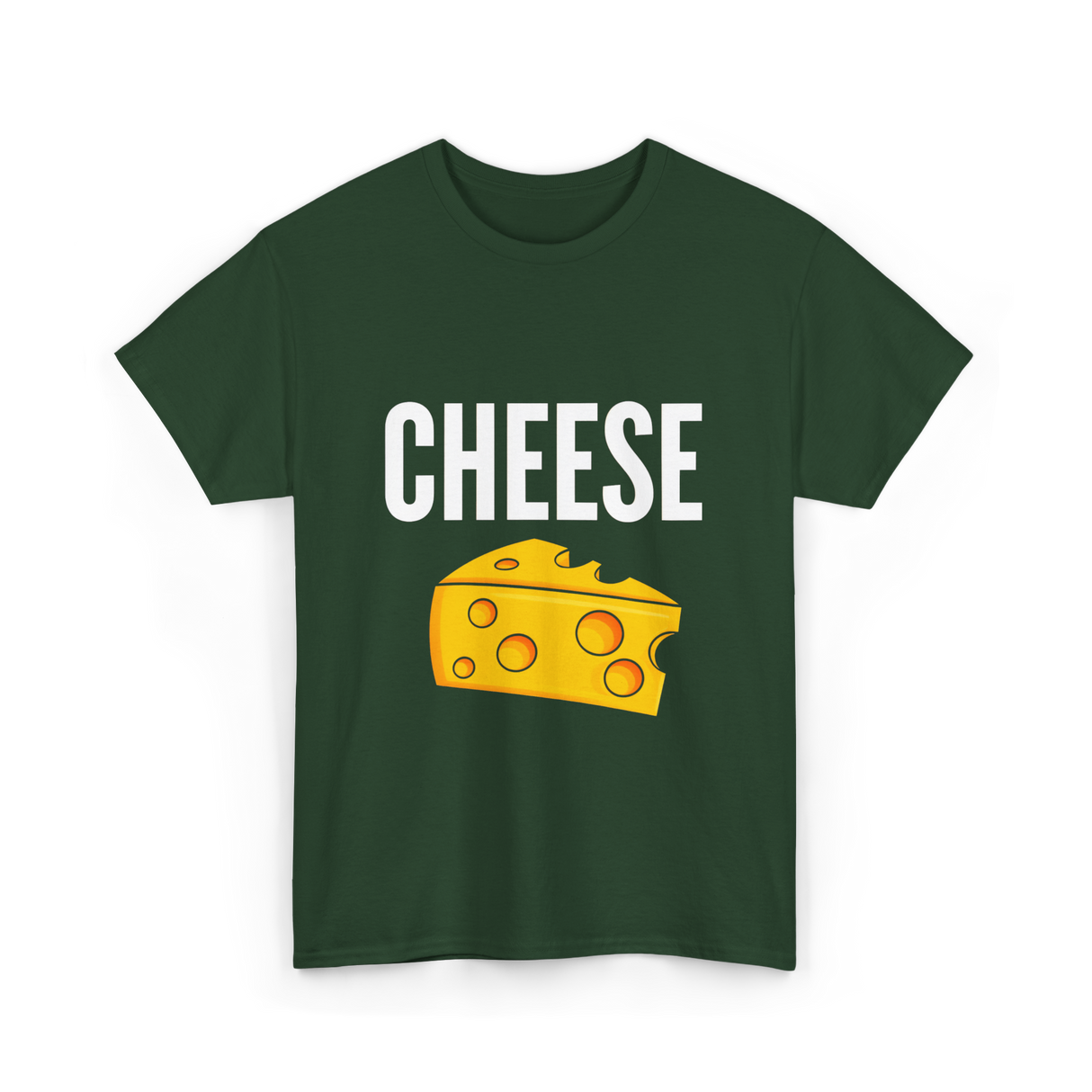 Cheese Cheeseheads Cheese Lovers T-Shirt - Forest Green