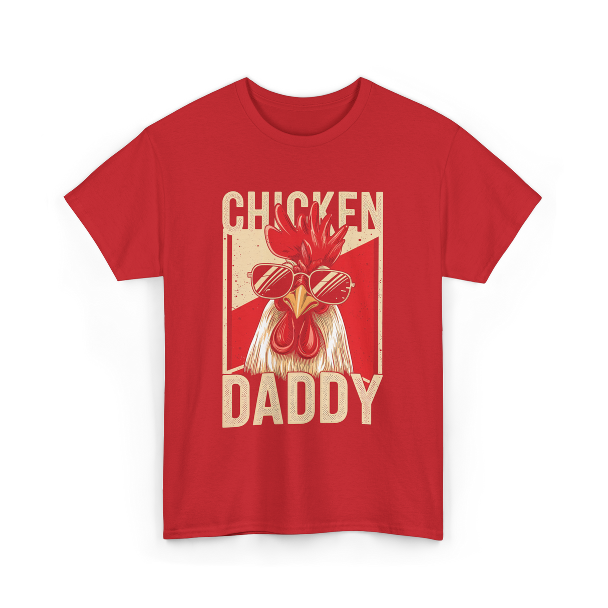 Chicken Daddy Rooster T-Shirt - Red