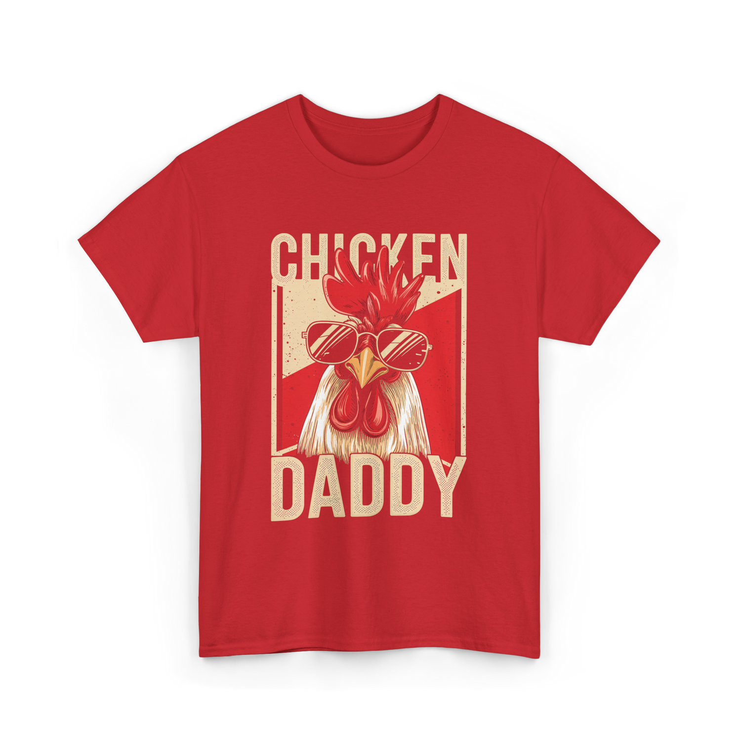 Chicken Daddy Rooster T-Shirt - Red