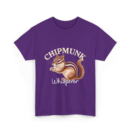 Chipmunk Whisperer Chipmunks T-Shirt - Purple