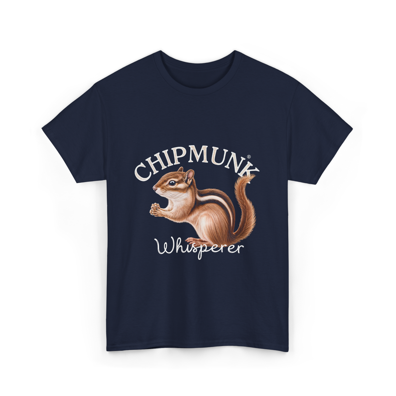 Chipmunk Whisperer Chipmunks Wildlife T-Shirt - Navy