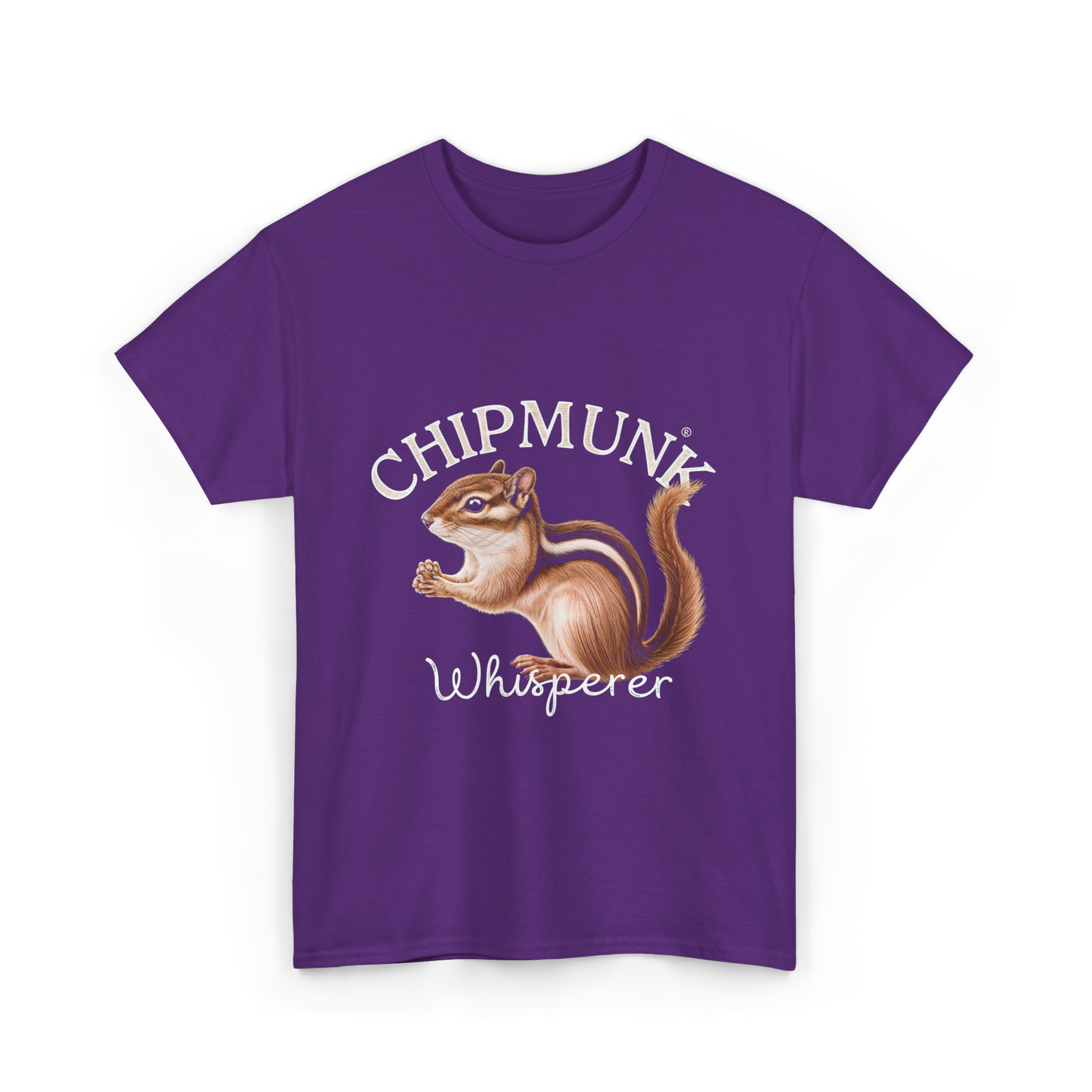 Chipmunk Whisperer Chipmunks Wildlife T-Shirt - Purple