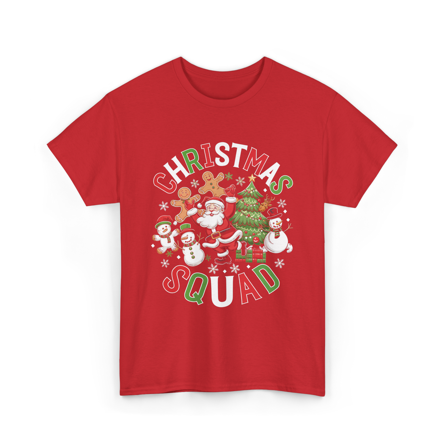 Christmas Squad Holiday Season T-Shirt - Red