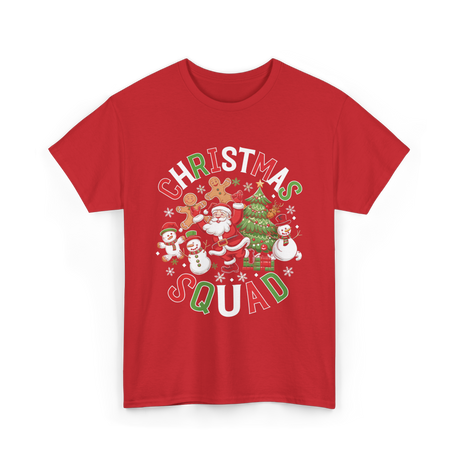 Christmas Squad Holiday Season T-Shirt - Red