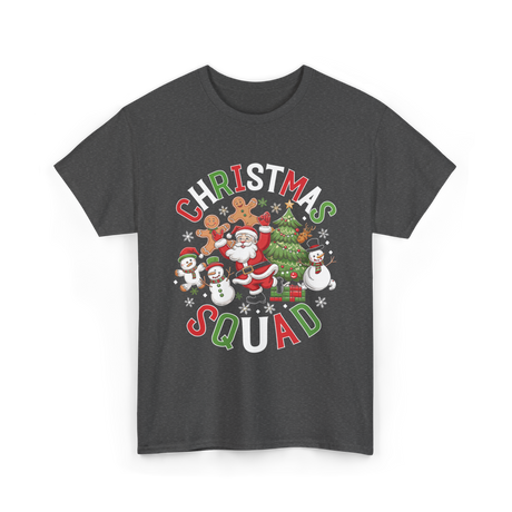 Christmas Squad Holiday Season T-Shirt - Dark Heather