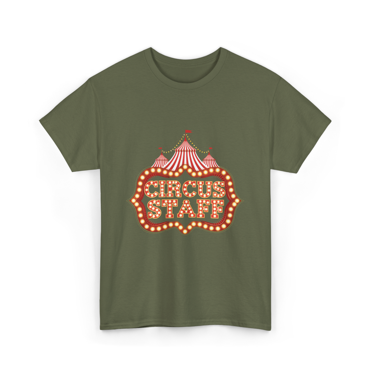 Circus Staff Circus Performer T-Shirt - Military Green