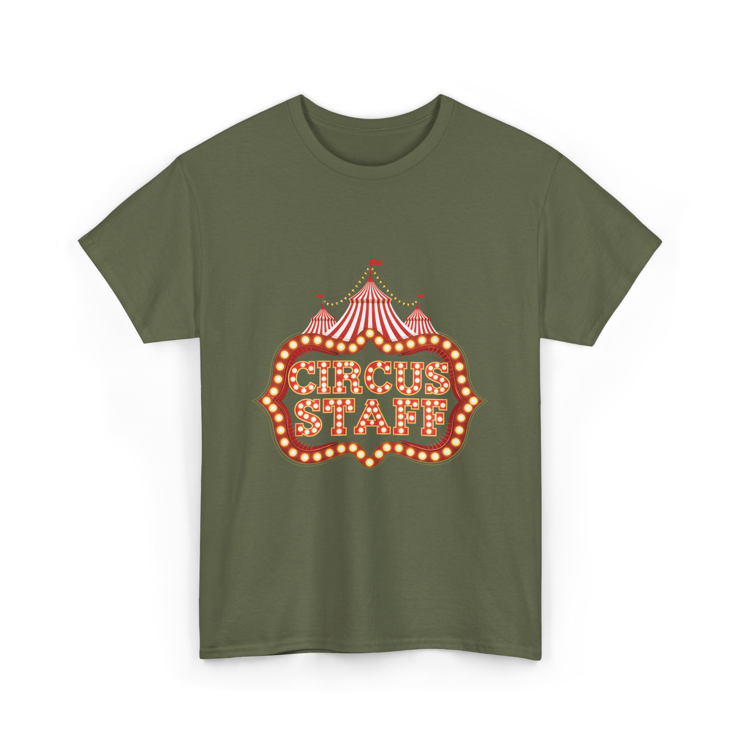 Circus Staff Circus Performer T-Shirt - Military Green
