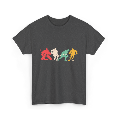 Classic Vintage Style Hockey T-Shirt - Dark Heather