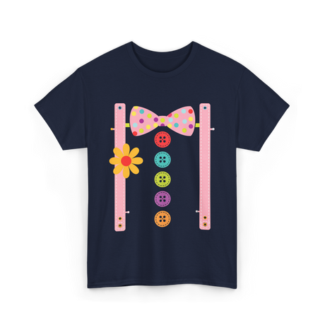 Clown Bow Tie Costume Clown T-Shirt - Navy