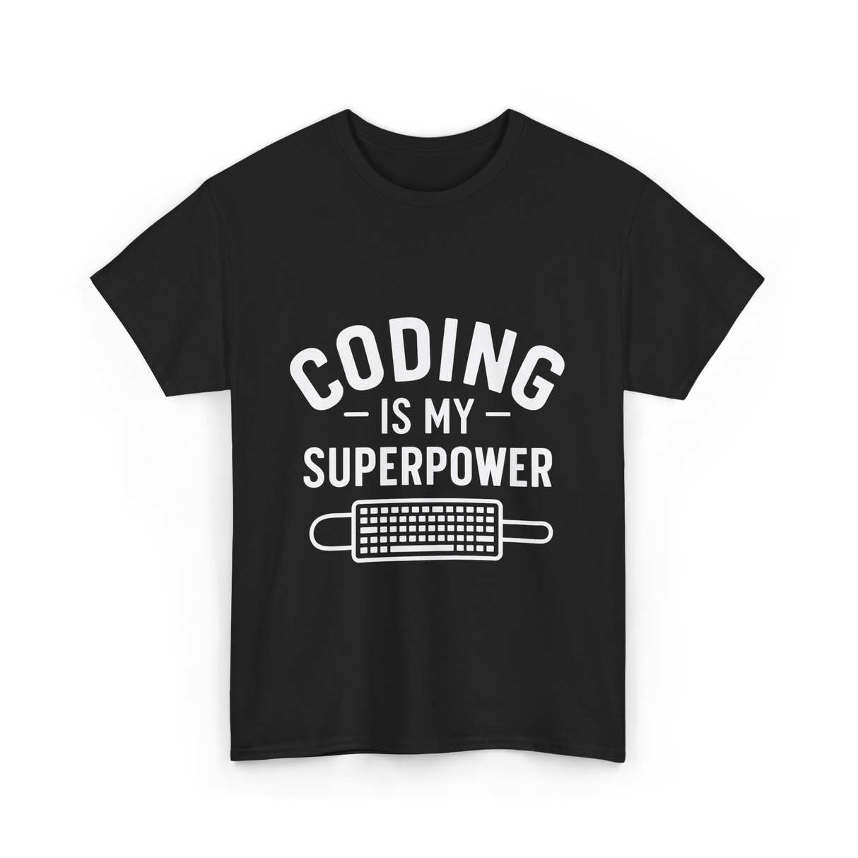 Coding is My Superpower Coder T-Shirt - Black