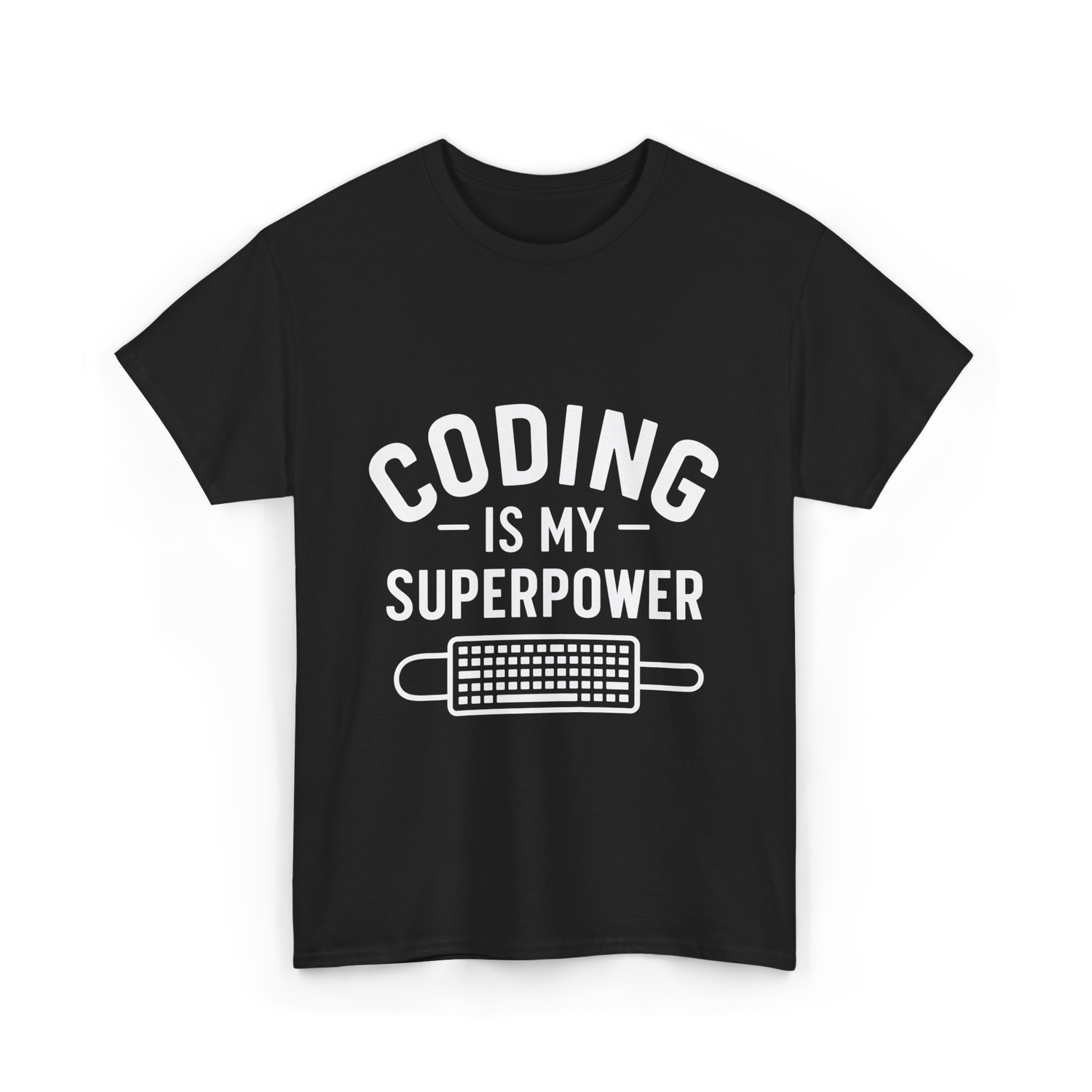 Coding is My Superpower Coder T-Shirt - Black