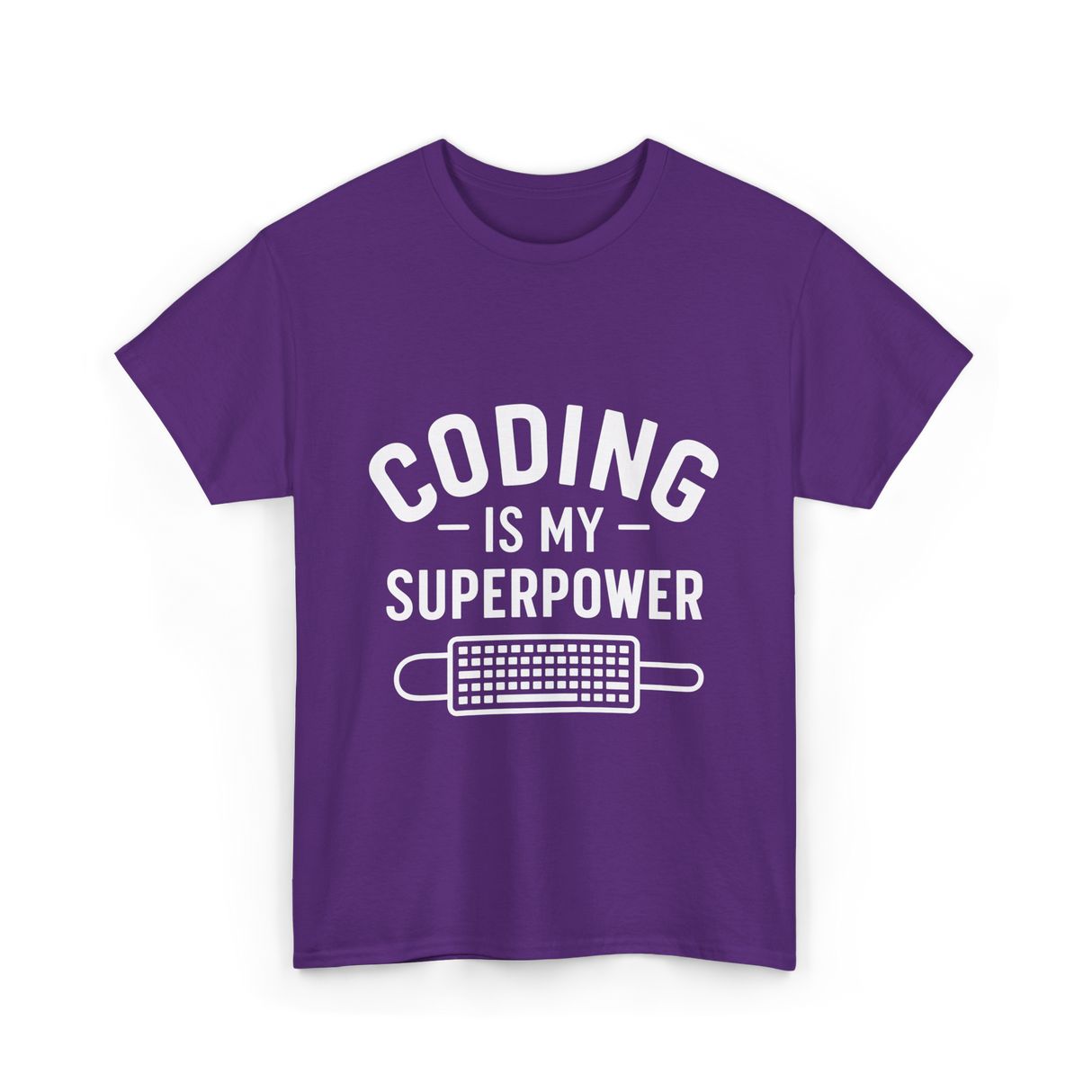 Coding is My Superpower Coder T-Shirt - Purple