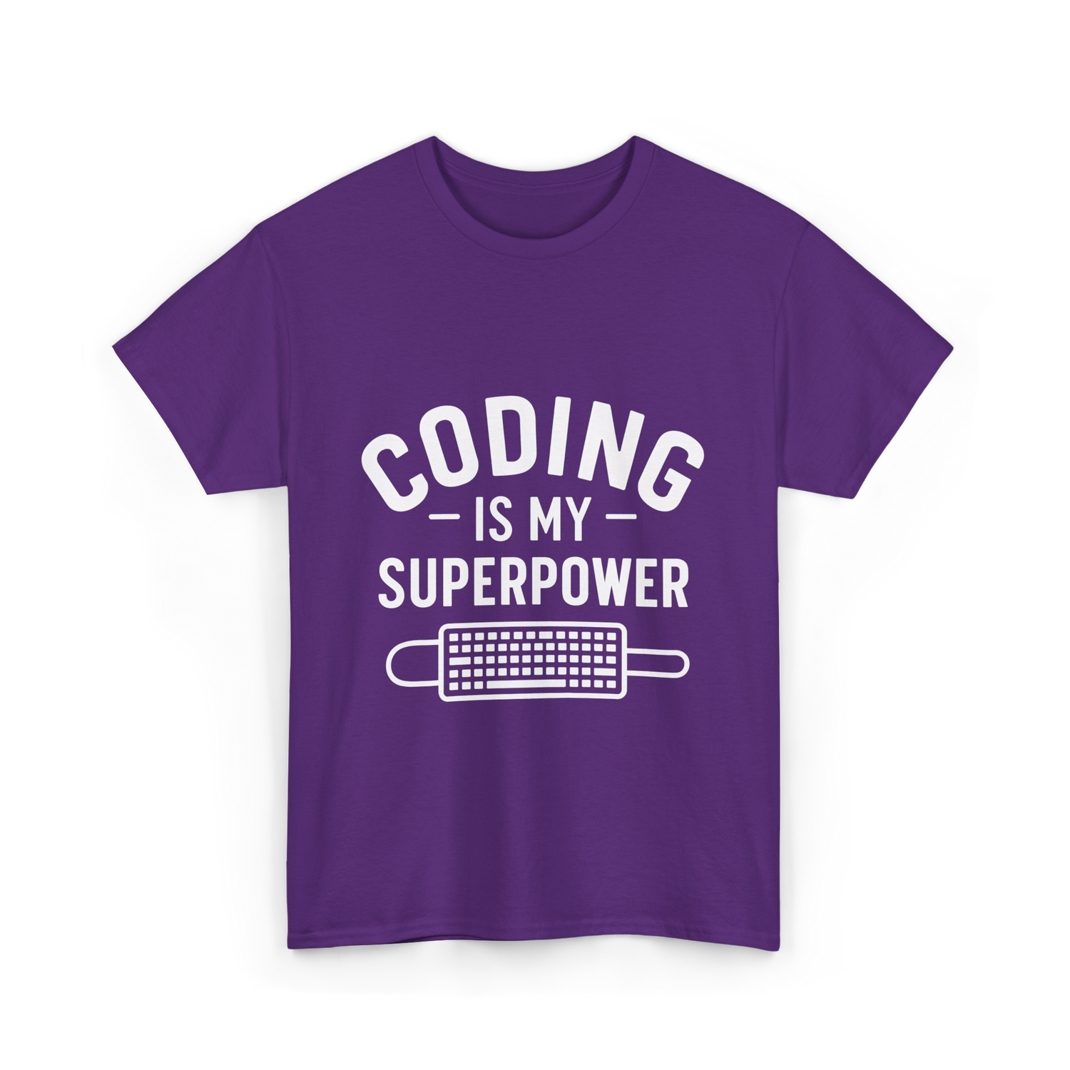 Coding is My Superpower Coder T-Shirt - Purple
