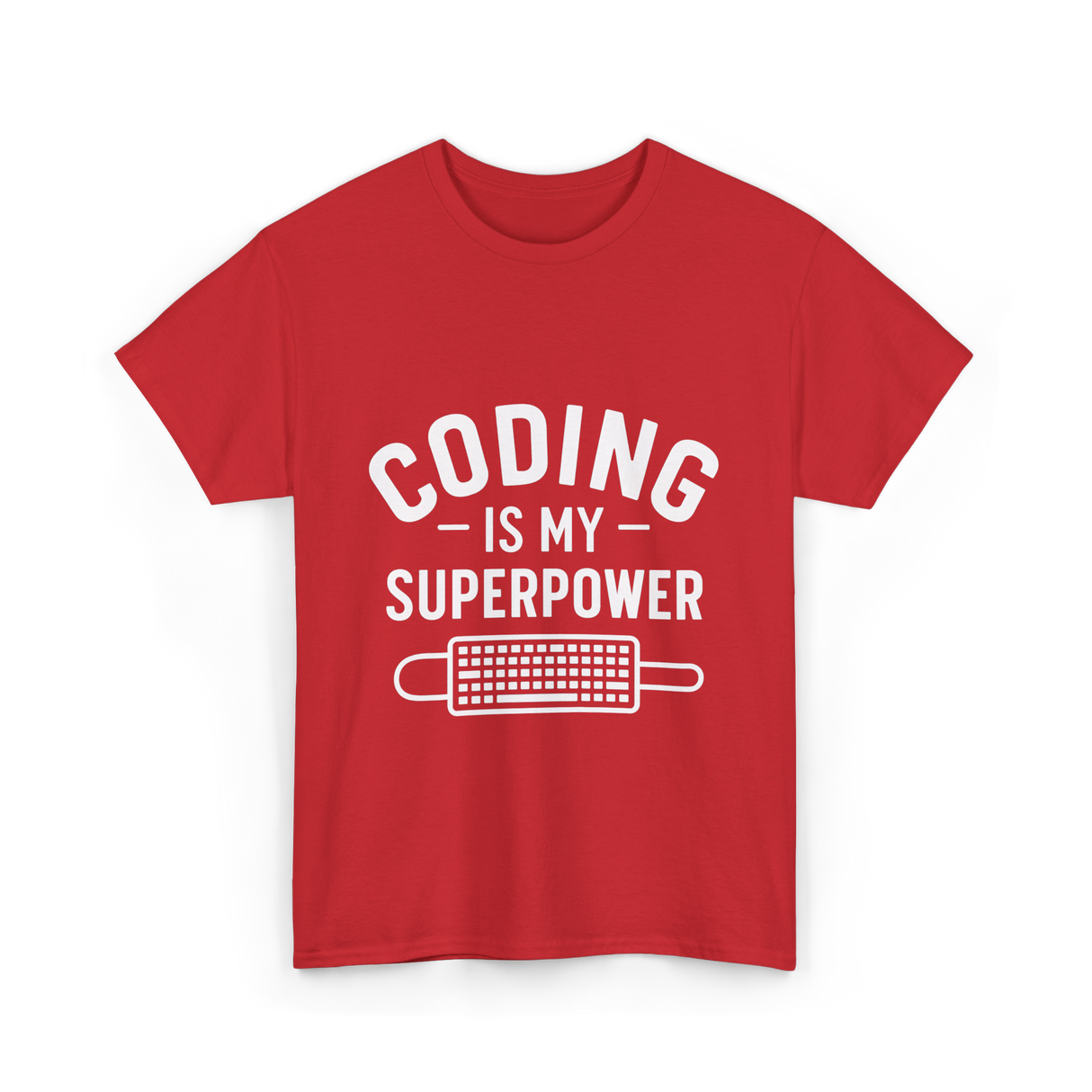 Coding is My Superpower Coder T-Shirt - Red