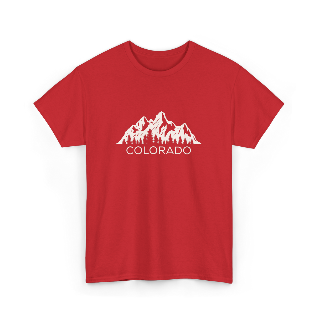 Colorado Mountains Colorado T-Shirt - Red