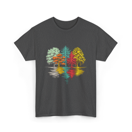 Colorful Trees Nature Wildlife T-Shirt - Dark Heather