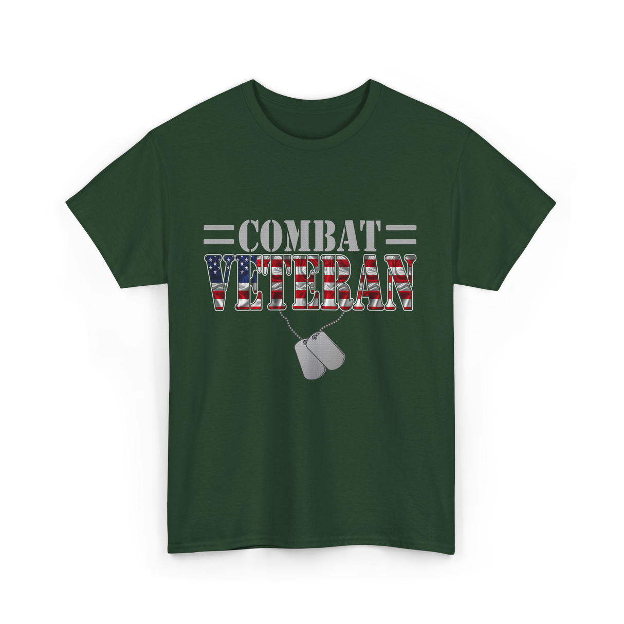Combat Veteran T-Shirt - Forest Green